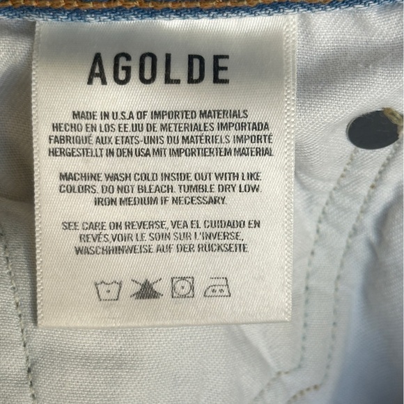 Agolde Denim Hilla Skirt In Practice (light blue) Size 26 - Picture 11 of 12